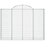  Lučne gabionske košare 9 kom 200x30x40/60 cm pocinčano željezo | shoptok.hr