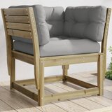  Vrtna sofa od impregnirane borovine s naslonima i jastucima | shoptok.hr