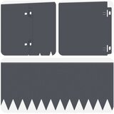  Ograda oko Travnjaka 10 pcs 103 x 20 cm Čelik Antracit | Eponuda.com