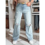 DStreet Spodnie damskie jeansowe wide leg STYLLEG niebieskie | shoptok.hr