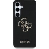 Guess GUHCS25SPGT4MBK ovitek za Samsung Galaxy S25 5G - Grained - črn | Shoptok.si