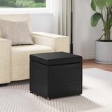  Stolica Crna 41 x 41 x 40 cm Umjetna Koža i Fino Radeći Drvo - Crna 40 cm Umjetna koža | shoptok.hr