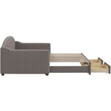  Izvlečna dnevna postelja s predali taupe 90x200 cm blago, (20937750) | Shoptok.si