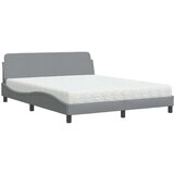  Krevet s madracem svjetlosiva 160x200 cm tkanina | shoptok.hr