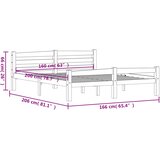 Okvir za krevet od masivne borovine 160 x 200 cm | Eponuda.ba
