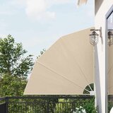  Zaslon za privatnost na balkonu 140 x 140 cm Poliester Bež | shoptok.hr