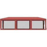 Šator za zabave s 8 mrežastih bočnih zidova crveni 3 x 9 m HDPE | shoptok.hr
