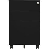 Furnova Premična omara za dokumente črna 39x45x60 cm jeklo, (21919639) | Shoptok.si