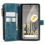 INORCO Žepna torbica za telefon z zadrgo za Google Pixel Fold, 7 rež za kartice, usnjena prevleka s paščkom, (22033491) | Shoptok.si