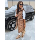 DStreet Kamizelka damska pikowana MARIEL kamelowa | Shoptok.si