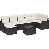  Set sofe 8 kom. 7-Broj sjedala Crna i Krema poliratan | shoptok.hr