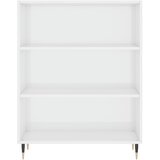  Regal za knjige sjajni bijeli 69,5x32,5x90 cm konstruirano drvo | Shoptok.si