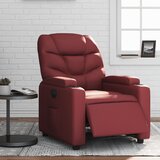 Maison Chic Električni naslanjač - Relax naslanjač vinsko rdeče umetno usnje, (22061294) | Shoptok.si