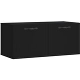 Maison Chic Stenska omarica - Zidna omarica črno 80x36,5x35 cm inženirski les iu817, (22063310) | Shoptok.si