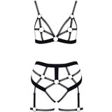 Cottelli dvodelni komplet pasov za telo (črn) - L | Shoptok.si