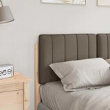  Tapecirani uzglavlje Smeđa i taupe 120 cm Čvrsto borovo drvo | shoptok.hr