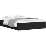  Okvir kreveta s ladicama crni 140 x 200 cm konstruirano drvo | shoptok.hr