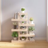 vidaXL Stalak za biljke 85 x 25 x 109,5 cm od masivne borovine Cijene