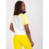 FANCY T-shirt-FA-TS-7708.44-white-yellow | Shoptok.si