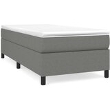  Okvir za krevet s oprugom tamnosivi 90x190 cm od tkanine | shoptok.hr