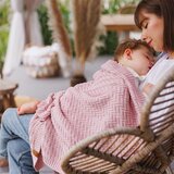 BabyOno Pletena pamučna dekica 75x100 cm, roza | shoptok.hr