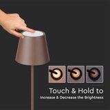  led prigušiva punjiva podna lampa 3u1 LED/4W/5V 4400 mah 3000K IP54 braon | Eponuda.com