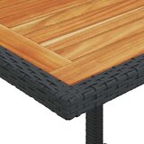  3-dijelni bistro set s jastucima crni od poliratana | shoptok.hr