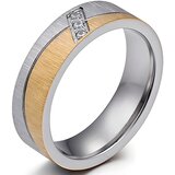 IZMAEL Ženski Prsten SE-17600 - Srebrna / Zlatna / 55mm | shoptok.hr