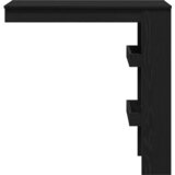  Barski Stol za Zid s policom Crni hrast 102 x 45 x 103,5 cm | shoptok.hr