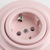  Kliklap - Retro kućna utičnica sa ramom SCHUKO 230V/16A staro-ružičasta | Eponuda.com