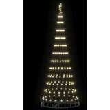 vidaXL LED božično drevesce Toplo bela 138.5 x 138.5 x 399 cm Kovina | Shoptok.si