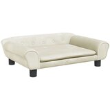 Krevet za pse krem 70 x 48 x 22 cm baršunasti | shoptok.hr