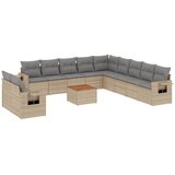  12-dijelni set vrtnih sofa s jastucima bež od poliratana | shoptok.hr