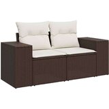 vidaXL 8-dijelni set vrtnih sofa s jastucima smeđi od poliratana | shoptok.hr