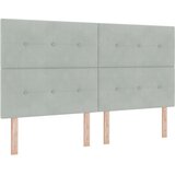  s opruga kutije Svijetlo siva 200 x 180 cm Baršun | shoptok.hr