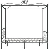  Okvir za krevet s nadstrešnicom sivi metalni 180 x 200 cm | Eponuda.com