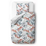 Butter Kings Bijela posteljina za krevet za jednu osobu od pamučnog satena 140x200 cm Rowan Pattern -