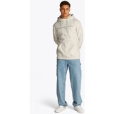 Tommy Jeans Sweater majica bež melange / crvena / crna | shoptok.hr