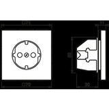 Jung SCHUKO vtičnica 16A 250V LS 1520 KI SW, (20888197) | Shoptok.si