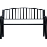  Vrtna klupa crna 120 cm čelična | Eponuda.com