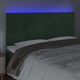  Posteljno vzglavje temno zeleno 160x5x118/128 cm žamet, (20954137) | Shoptok.si