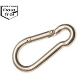 Vatrogasna karabinska kuka (D x Š: 60 x 29 mm, Opteretivost: 120 kg, Plemeniti čelik) | shoptok.hr