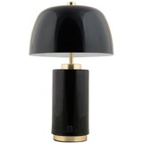 Leitmotiv Crna LED stolna lampa s mogućnosti zatamnjivanja s metalnim sjenilom (visina 30 cm) Freya – | shoptok.hr