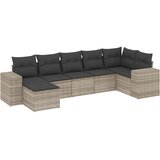  7-dijelni set vrtnih sofa svjetlosivi od poliratana | shoptok.hr