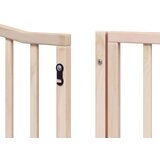 vidaXL Ograda za pse z vrati zložljiva 6 panelov 480 cm topolovina | Shoptok.si