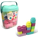 Pertini Toys Pertini mekani gumeni konstruktori pastel u kofici 25 delova ( 1039118 ) | ePonuda.com