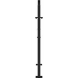  Vrtna vrata crna 100x100 cm čelična dizajn plamena | shoptok.hr