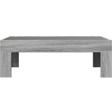 vidaXL Klubska mizica z neskončnimi LED siva sonoma 90x50x30 cm | Shoptok.si