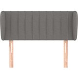  Vzglavje z ušesi temno sivo 103x23x78/88 cm blago, (20736781) | Shoptok.si