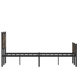  Metalni okvir kreveta bez madraca boja hrasta 120x190 cm | Eponuda.ba